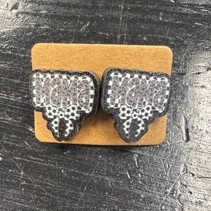 Black and White Graphic Earrings